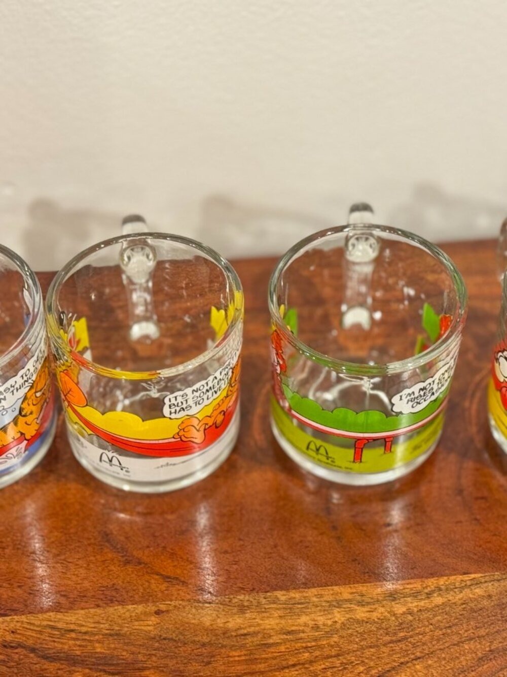 Vintage 1978 McDonald’s Garfield Glass Mugs Set of 4 in Excellent Condition - Picture 15 of 16